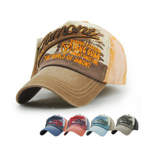 Men Women Vintage Cotton Embroidery Baseball Cap Letter Adjustable Golf Snapback Hat