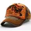 Men Women Vintage Cotton Washed Baseball Cap Skeleton Skull Embroidery Adjustable Golf Snapback Hat