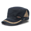 Men Women Vintage Military Army Plain Flat Cap Washed Peaked Hat