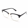 Men Women Vintage Retro Half Frame Clear Lens Glasses Eyewear Eyeglasses
