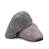 Men Women Vintage Striped Plaid Beret Caps Casual Cotton Sun Hats