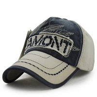 Men Women Vintage Washed Cotton Baseball Cap Adjustable Embroidery Golf Snapback Hat