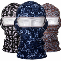 Men Women Waterproof Sunscreen Full Face Mask Cap Flower Printed UV Protection Ski Mask Hat