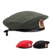 Men Women Wool Beret Beanie Cap Vintage Military Soldier Army Hat