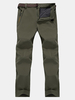Mens Big Size Outdoor Elastic Waist Soft Shell Fleece Lining Waterproof Quick-Dry Skiing Trouser