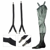Mens Black Military Y Shirt Socks Stays Adjustable Garters