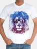 Mens Breathable Casual Tee Top 3D Animal Printed Round Neck Short Sleeve T-shirt