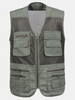 Mens Breathable Mesh Multifunctional Waistcoasts Quick Dry Outdoor Fishing Sleeveless Vests