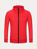 Mens Brief Style Casual Slim Fit Zipper Outwear Solid Color Sweatshirt
