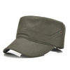 Mens Cotton Breathable Flat Baseball Hat Outdoor Sport Visor Military Training Cap Adjustable