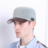 Mens Cotton Jacquard Breathable Pu Brim Flat Top Hats Casual Outdoor Visor Baseball Cap Adjustable