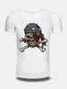 Mens Creative 3D Skeleton Printed Tee top O-neck Short Sleeve Casual T-shirt