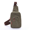 Mens Crossbody Bag Chest Pack Canvas Portable Travel Bag