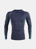 Mens Elastic Gym Fitness Tight Quick-drying T-shirt Training Long Sleeve T-shirt