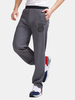 Mens Fall Polar Fleece Lined Sweatpants Relaxed Fit Straight Elastic Drawstring Spring Sport Pants