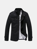 Mens Fall Winter Fashion Brief Style Outwear Large Size Casual Cotton Jacket