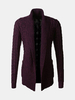 Mens Fall Winter Fashion Cardigans Fleece Knitted Thick Warm Stylish Sweaters