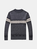 Mens Fall Winter Knitting Sweater Thick Warm Long Sleeve Tops