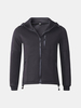 Mens Fall Winter Memory Foam Black Hoodies Smooth Soft Comfortable Casual Zipper Sweatshirt