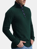 Mens Fall Winter Solid Color Stand Collar Slim Fit Knitted Bottoming Sweater