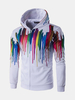 Mens Fashion 3D Printing Sweatshirt Colorful Sport Casual Hoodie