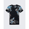 Mens Fashion Magpie Printing Folk Style T-shirt Casual V Collar Short Sleeved Tops Tees