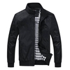 Mens Fashion Stand Collar Casual Cotton Jacket Outdoor Sport Coat