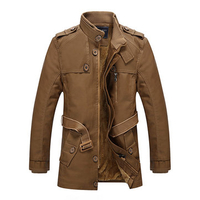 Mens Fashion Stand Collar Jacket PU Leather Fluffy Lined Warm Slim Fit Coat