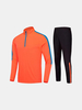 Mens Fashion Sweatshirt Sweatpants Sports Football Stitching Color Quick-dry Sportwear Suit