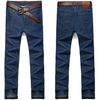 Mens Fashion Thin Loose Straight Leg Plus Size Casaul Denim Jeans