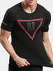 Mens Fitness O-neck Short Sleeve Skinny T-shirts Elastic Quick-drying Breathable Jogging Tops