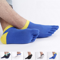 Mens Five Toes Socks Mesh Thin Casual Breathable Ankle Boat Socks