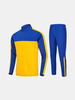 Mens Gym Badminton Table Tennis Splicing Vivid Color Quick-dry Sportwear Suit