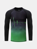 Mens Gym Printing Fitness Tight T-shirt Breathable Training Tops