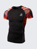 Mens Gym T-shirt Sports Quick-drying Breathable Wicking Short sleeves Bodybuilding Top Tee