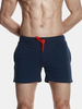 Mens Home Shorts Breathable Elastic Waist Drawstring Jogging Cotton Sports Shorts