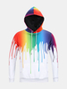 Mens Hoodies Original 3D Colorful Paint Printing Fashion Casual Sport Hooded Tops