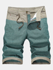 Mens Linen Straight Cotton Casual Shorts Loose Drawstring Sports Shorts