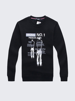 Mens Long Sleeves T-shirt Fashion Cool Printing Round Neck Casual Top Tee