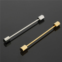 Mens Necktie Tie Clip Bar Clasp Cravat Pin Skinny Collar Brooch