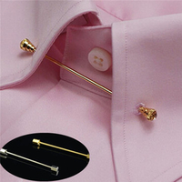Mens Necktie Tie Clip Business Wedding Bar Clasp Cravat Pin Skinny Collar Brooch
