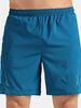 Mens Outdoor Blue Quick-drying Elastic Waist Zipper Pocket Jogging Tennis Loose Sports Shorts