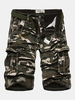 Mens Outdoor Cargo Loose Camo Shorts Large Multi Pockets Cotton Short Pants