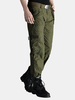 Mens Outdoor Cargo Pants Soild Color Zipped Multi-pocket Casual Trouser