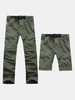 Mens Outdoor Detachable Pants Quick Dry Sport Outdoor Nylon Shorts Hiking Trouser