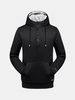 Mens Outdoor Sport Winter Fleece Lined Hoodies Thick Warm Solid Color Hooded Tops