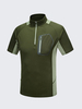 Mens Outdoor Sports Absorbent Breathable Quick Drying Stand Collar Short Sleeve T-shirts