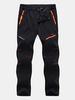 Mens Outdoor Thin Light Soft Shell Weight Waterproof Quick-Dry Breathable Climbing Sport Pants
