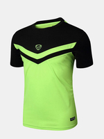 Mens Outdoors Running T-Shirts Quick Dry Breathable Casual Sport Tops Tees