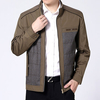 Mens Patchwork Stand Collar Jackets
